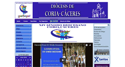Desktop Screenshot of diocesiscoriacaceres.org